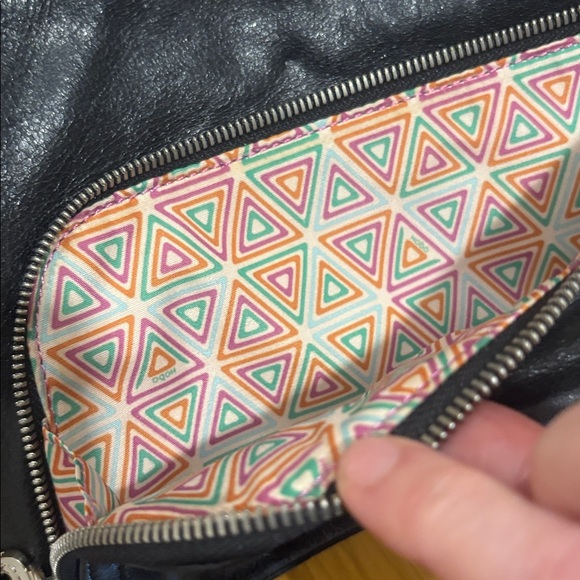 HOBO The Original Cassie Black Leather Bag Crossbody - Picture 5 of 8